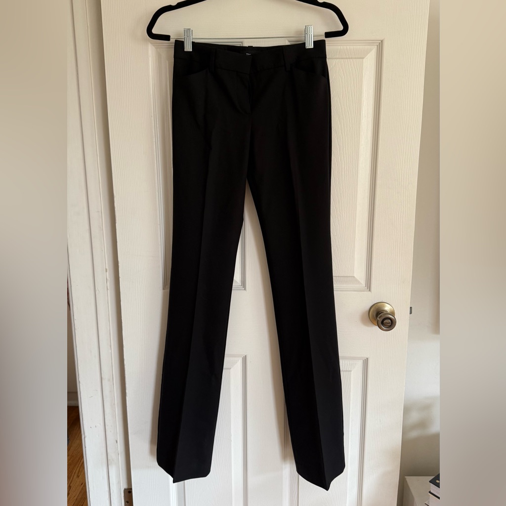 Theory Sevona Straight Leg Workpant In Black Nwot